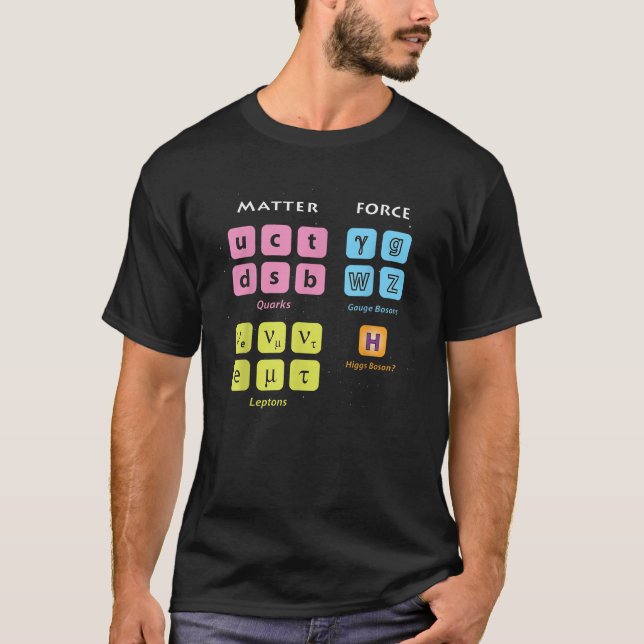 Particle Physics Higgs Standard Model Quantum Mech T Shirt (Framsida)