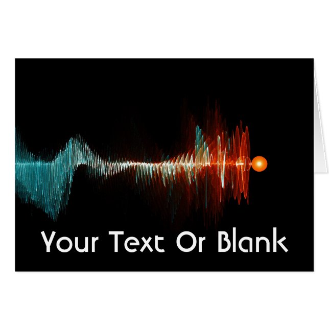 Particle-Wave Duality Hälsningskort (Framsidan Horizontal)