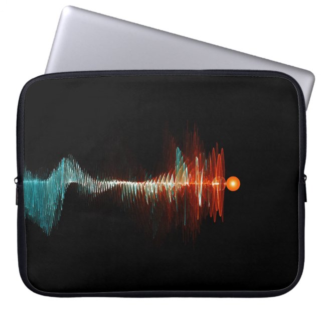Particle-Wave Duality Laptop Sleeve (Framsidan)