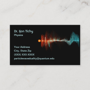 Particle-Wave Duality Physicist Visitkort