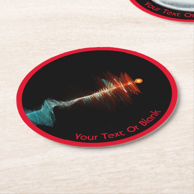 Particle-Wave Duality Underlägg Papper Rund (Vinklad)