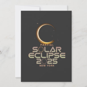 Partiell solär Eclipse 2025 Astronomihändelse Inbjudningar