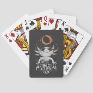 Partiell solenergi Eclipse 2025 Axolotl Amphibian Casinokort