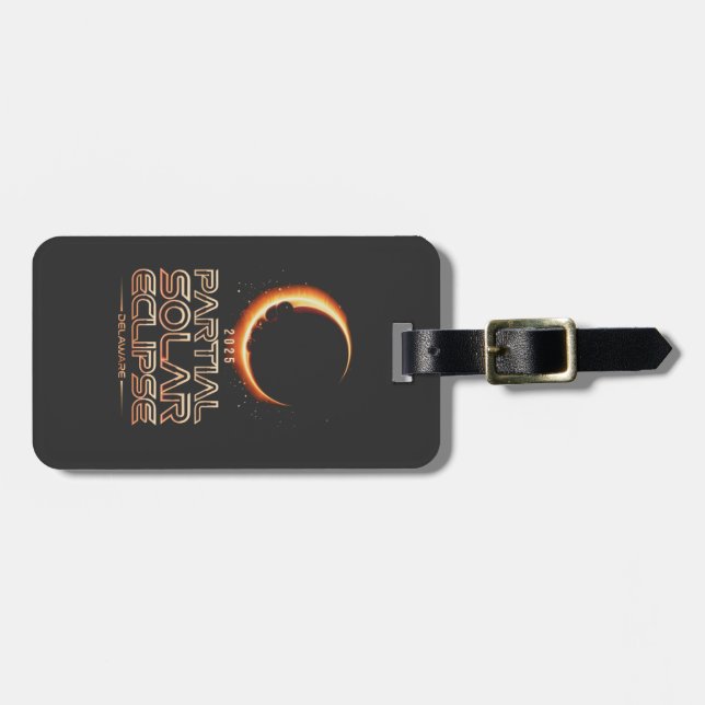 Partiell solenergi Eclipse New jersey 2025 Bagagebricka (Horisontell Framsida)