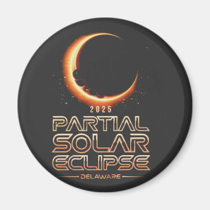 Partiell solenergi Eclipse New jersey 2025 Magnet