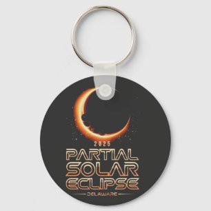 Partiell solenergi Eclipse New jersey 2025 Nyckelring