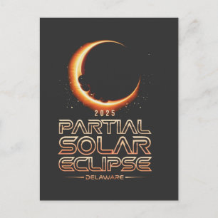 Partiell solenergi Eclipse New jersey 2025 Vykort