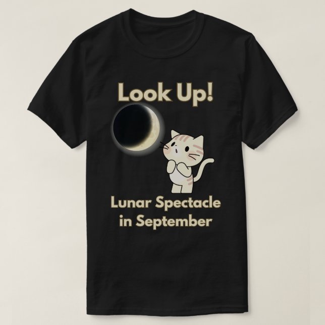 Partiellt Lunar Eclipse 2024 T Shirt (Design framsida)