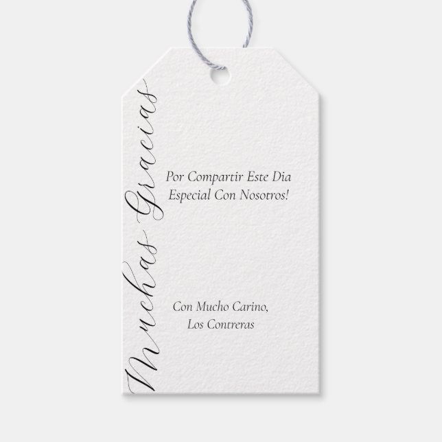 Partiet befordrar märkre på spanska presentetikett (Framsidan)