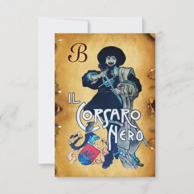 PARTIET BLACK CORSAIR MONOGRAM MEDDELANDE (Framsida)