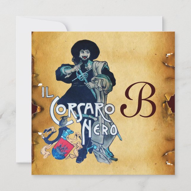 PARTIET BLACK CORSAIR MONOGRAM MEDDELANDE (Framsida)