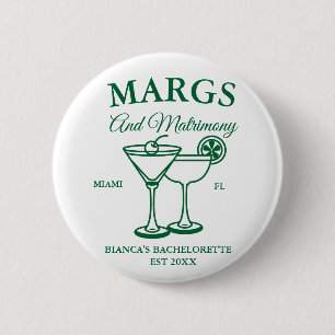 Partiet Margs och Matrimony Beach Bachelorette Knapp