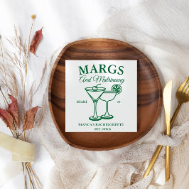 Partiet Margs och Matrimony Beach Bachelorette Pappersservett