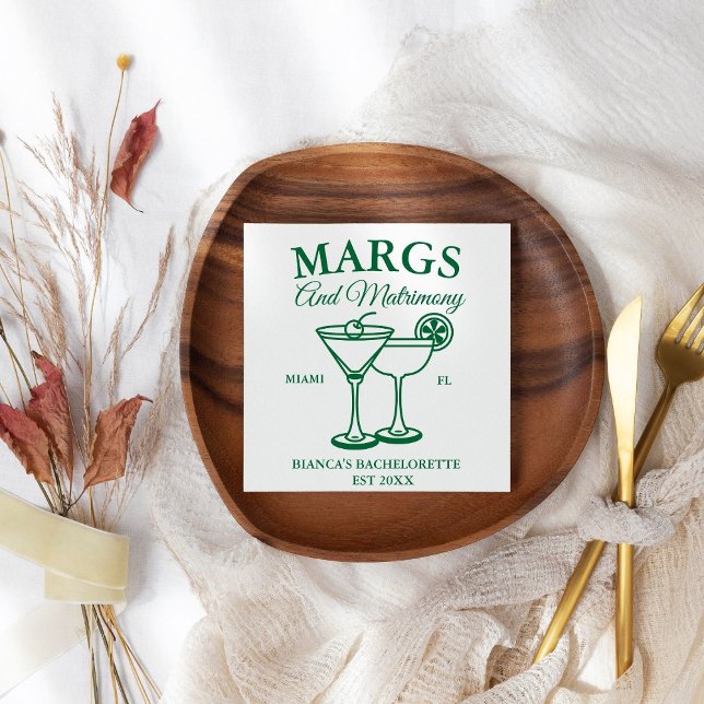Partiet Margs och Matrimony Beach Bachelorette Pappersservett (Skapare uppladdad)