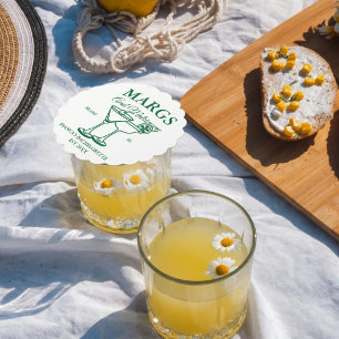 Partiet Margs och Matrimony Beach Bachelorette Underlägg Papper