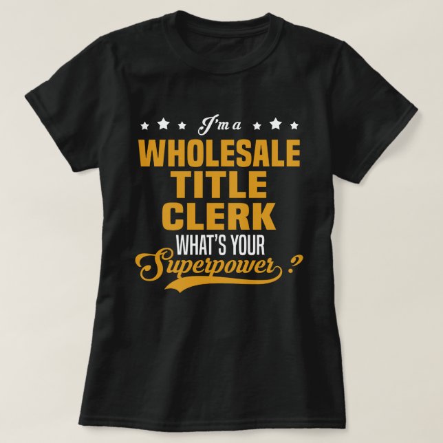 Partiets avdelning Clerk T Shirt (Design framsida)