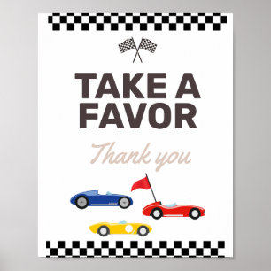 Partiets favoritskylt Två snabbbilsdagar i Tävling Poster