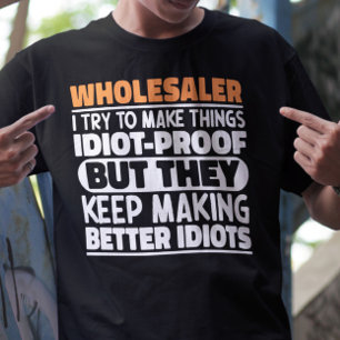 Partihandlare jag försöker göra Sak Roliga meninga T Shirt