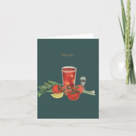 Partiinbjudan Bloody Mary Kort