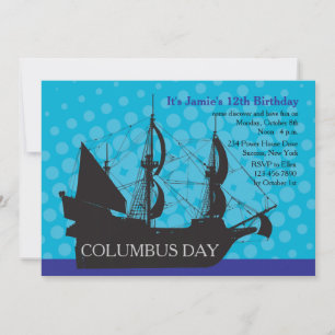 Partiinbjudan för Columbus Day Inbjudningar