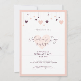 Partiinbjudan från Romantic Valentines day Inbjudningar