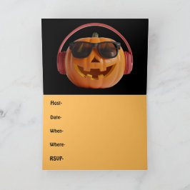 Partiinbjudan Halloween Kort