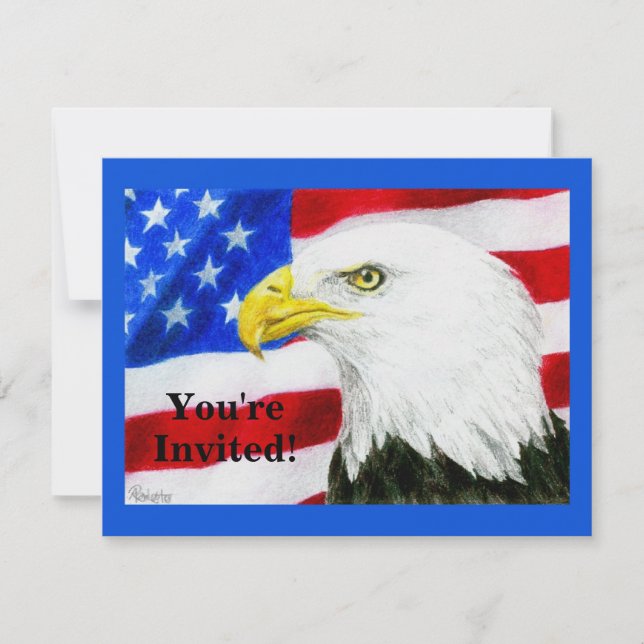 Partiinbjudan - Patriotisk - "American Pride" Inbjudningar (Framsida)