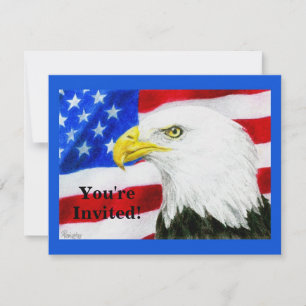 Partiinbjudan - Patriotisk - "American Pride" Inbjudningar