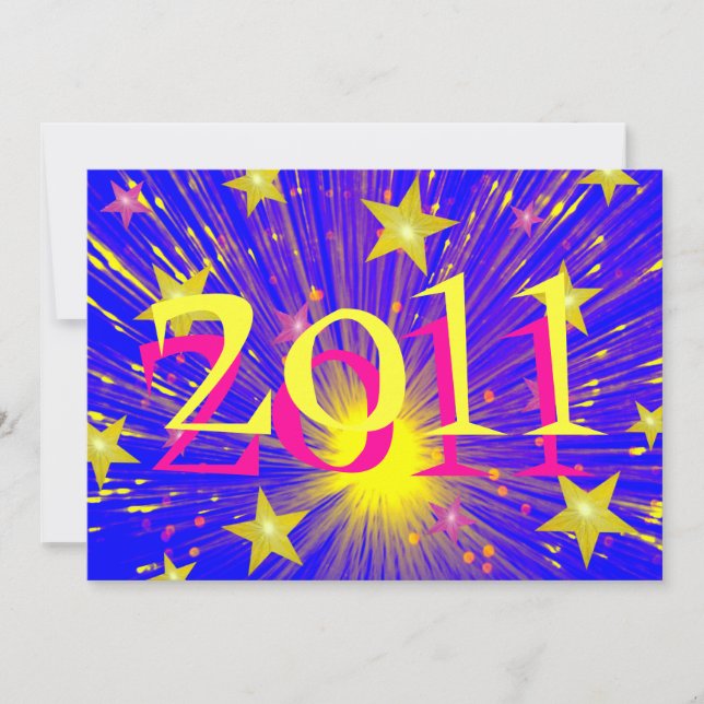 Partiinbjudan till Fireworks '2011' Inbjudningar (Framsida)