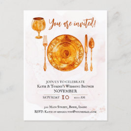 Partiinbjudan till Guld Magiska Days Vykort