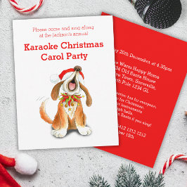 Partiinbjudan till Karaoke jul sång Inbjudningar