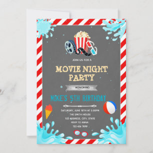 Partiinbjudan till Movie bassäng Inbjudningar