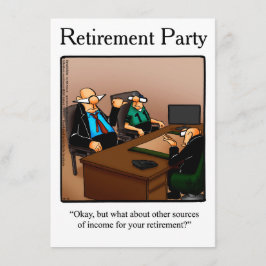 Partiinbjudan till pension Humor "Spectickles" Inbjudningar