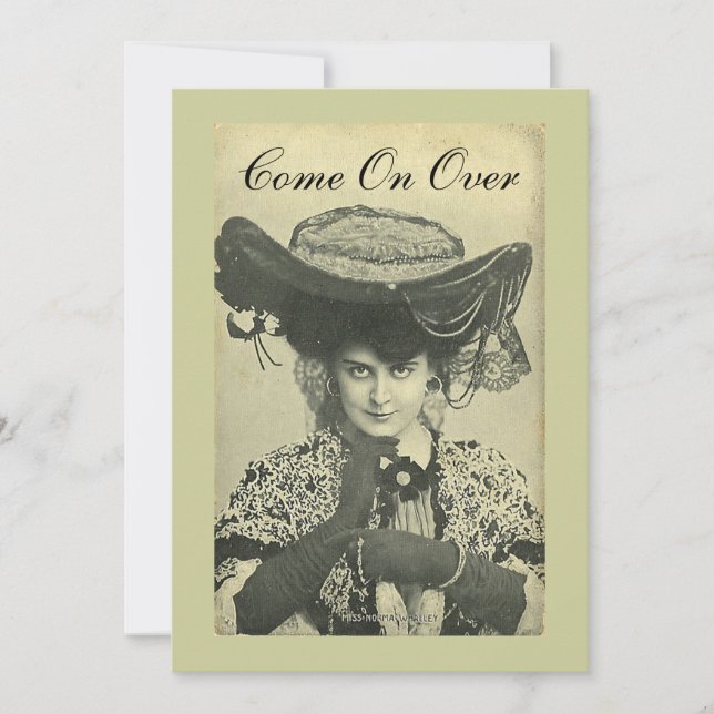 Partiinbjudan - Vintage Vixen Inbjudan! Inbjudningar (Framsida)