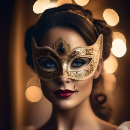 Partiinbjudningar - Mardi Gras Tema Inbjudningar