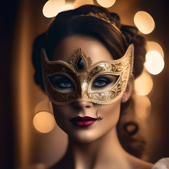 Partiinbjudningar - Mardi Gras Tema Inbjudningar (Mardi Gras Party - Masquerade Ball themed party invitations)