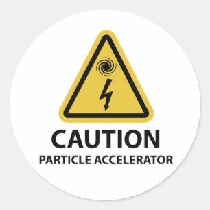: Partikelaccelerator Runt Klistermärke