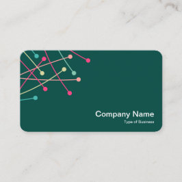 Partikeln spårar - färger 01 på Dk-grönt 004840 Visitkort