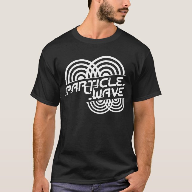 Partikeln vinkar vit t shirt (Framsida)