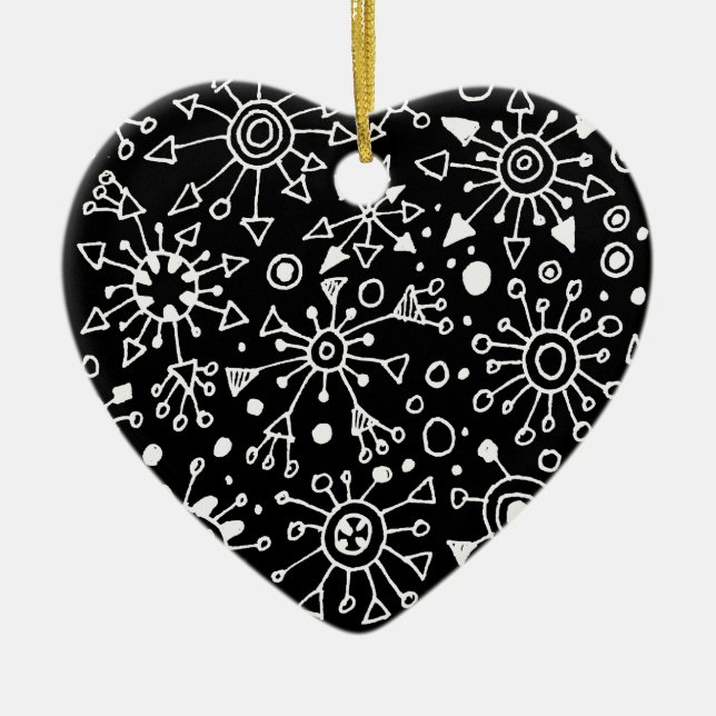 Partiklar Julgransprydnad Keramik (Framsidan)