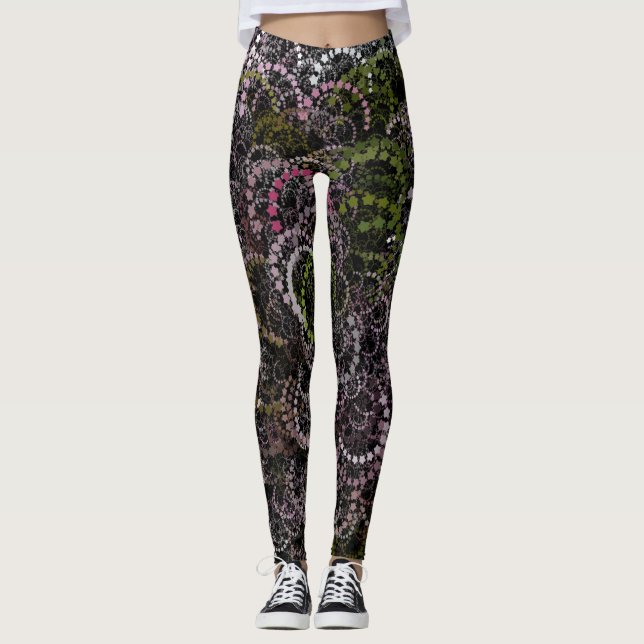 partiklarArtikel Blommigt 1 Leggings (Framsida)