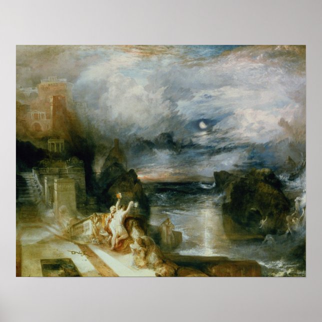 Parting of Hero and Leander (oil on canvas) Poster (Framsidan)