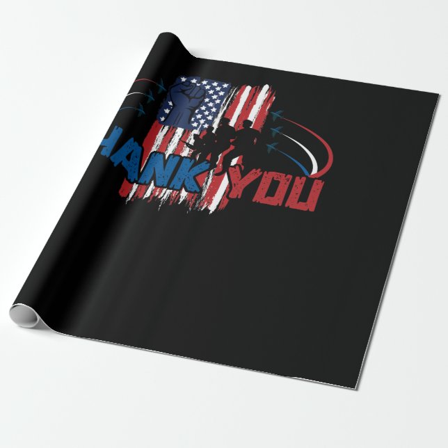 Partiotisk militär veteran, tack Memorial Day Presentpapper (Utrullad)