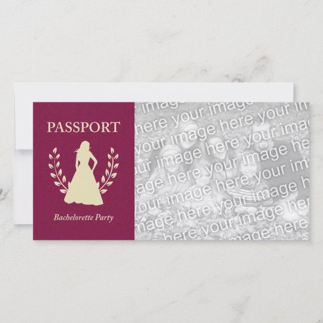 partipass för bachelorette (Framsida)