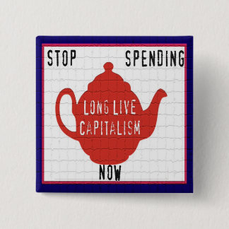 Partipolitisk Tea knäppas - Long direkt kapitalism Knapp