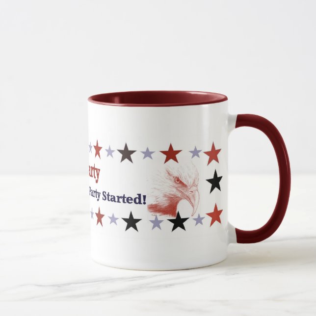 Partipolitisk Tea utrustar Mugg (Höger)