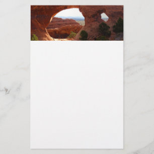 Partition Arch I vid Arches nationalpark Brevpapper