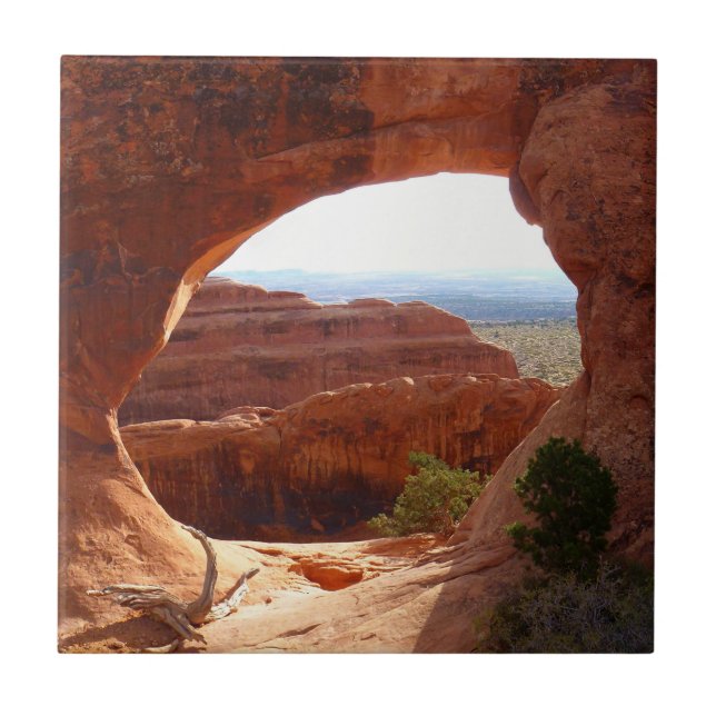 Partition Arch I vid Arches nationalpark Kakelplatta (Framsidan)