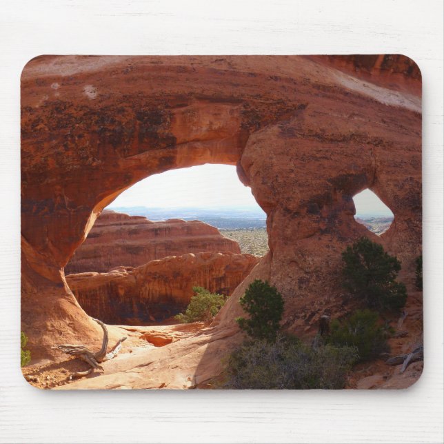 Partitionsbåge i Arches nationalpark Musmatta (Framsidan)