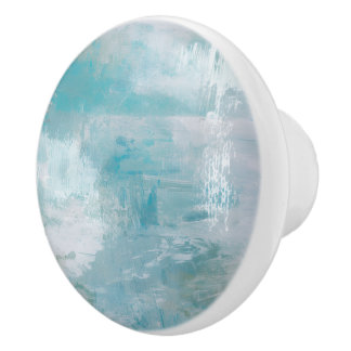 Partly Cloudy Sky Ceramic Door Knob Knopp